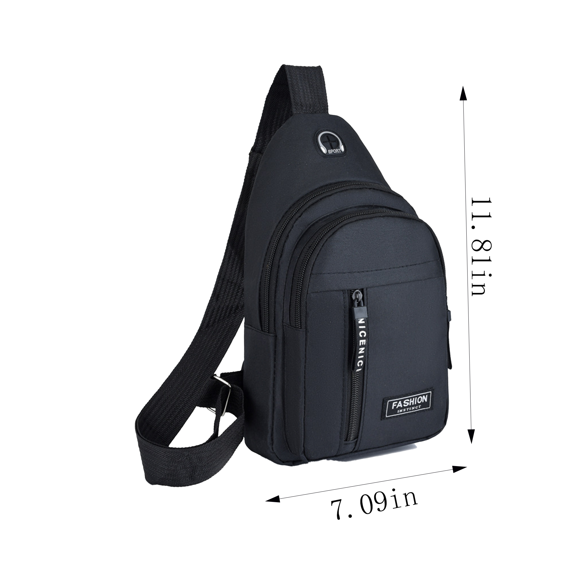 Small Oxford Crossbody Sling Backpack 2