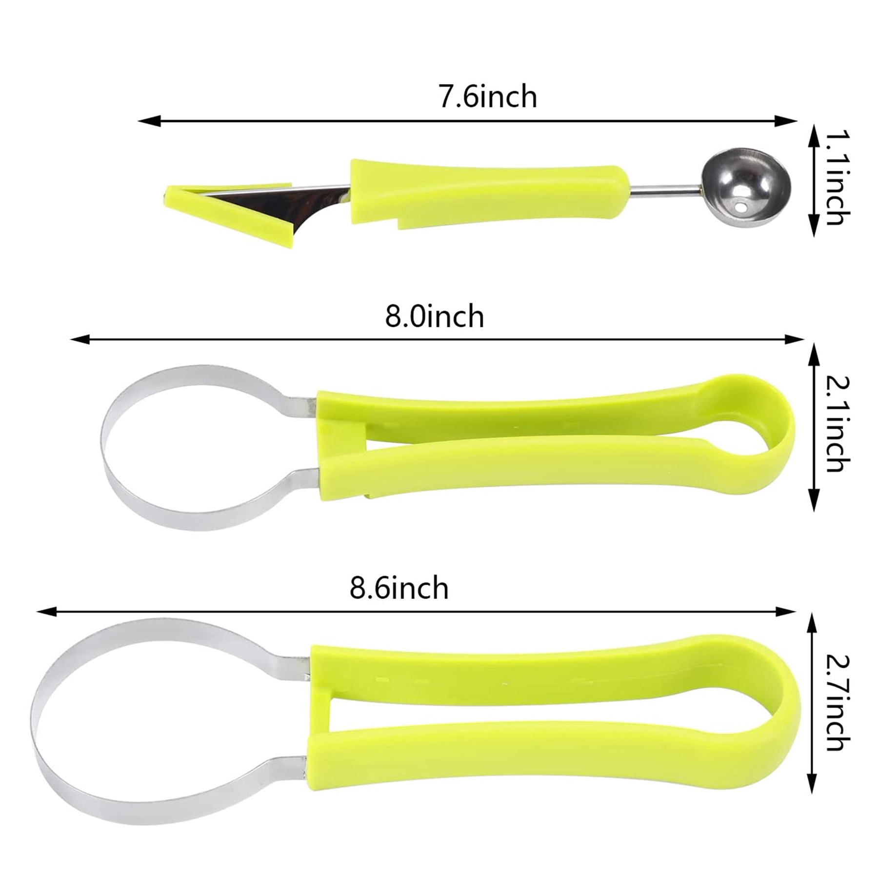 Melon Baller Scoop Set 1