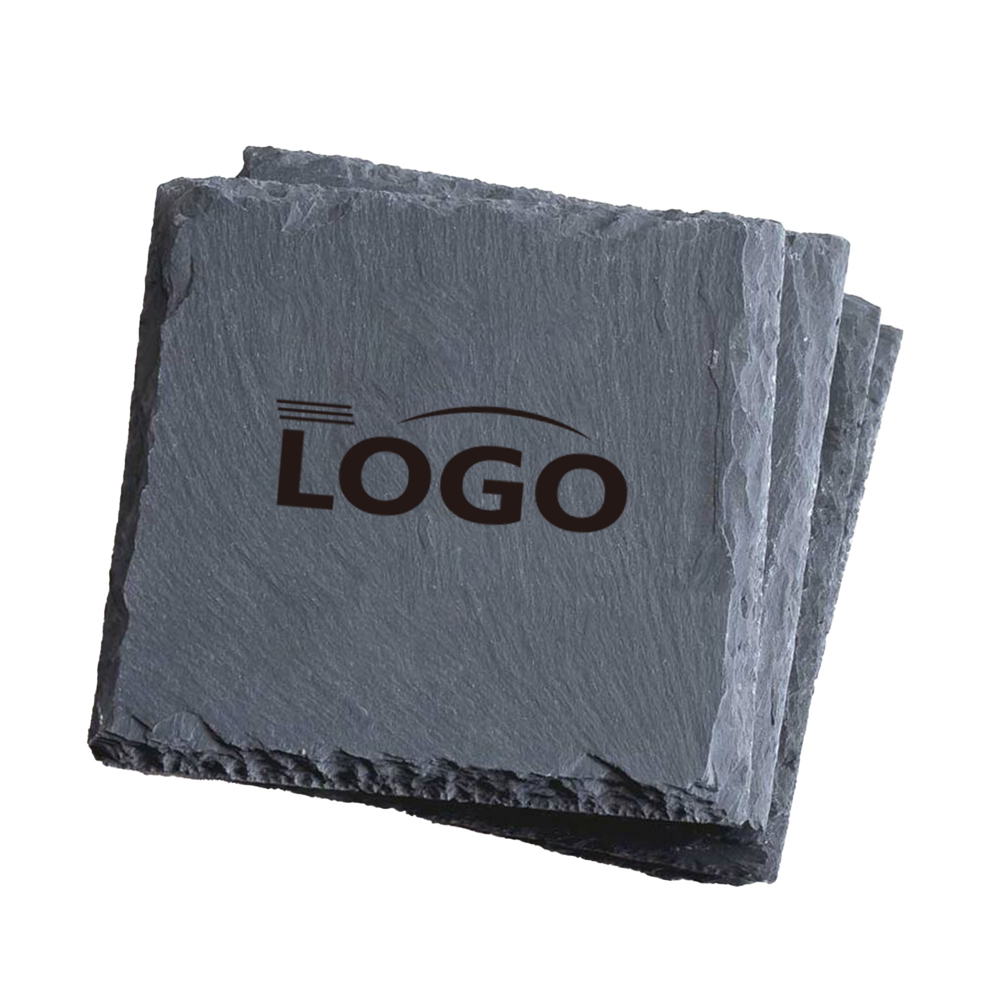 Square Logo-Engraved Slate Placemat 2