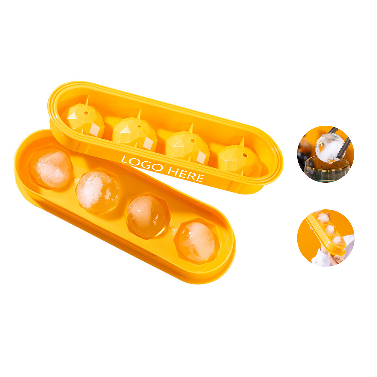 4 Grid Sphere Ice Ball Mold 2