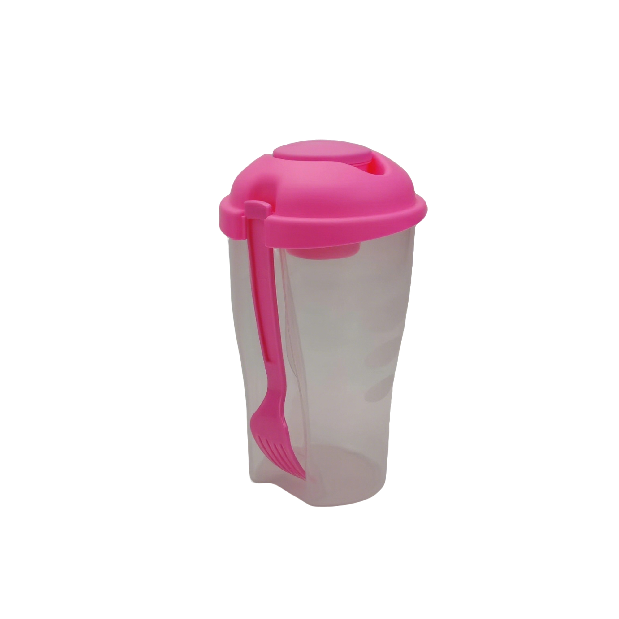 Three Piece Salad Shaker Container With Cup Fork 6