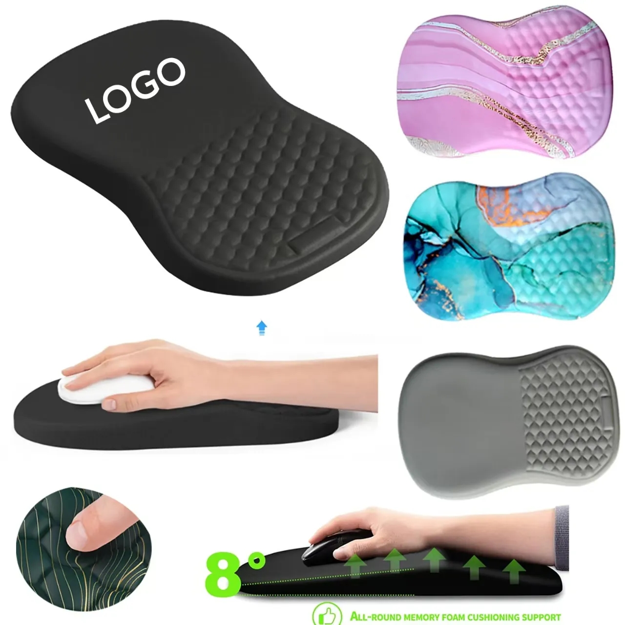 Ergonomic Mouse Pad with Wrist Rest Support 3