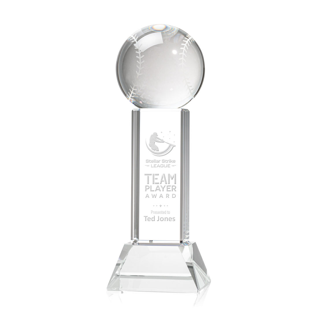 Baseball Award on Stowe Base - Clear 7