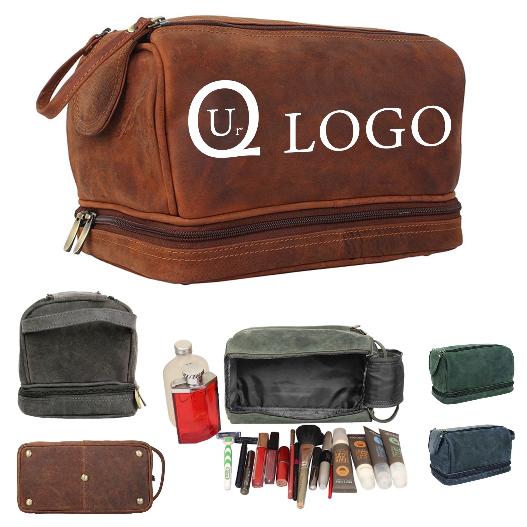 Leather Toiletry Bag