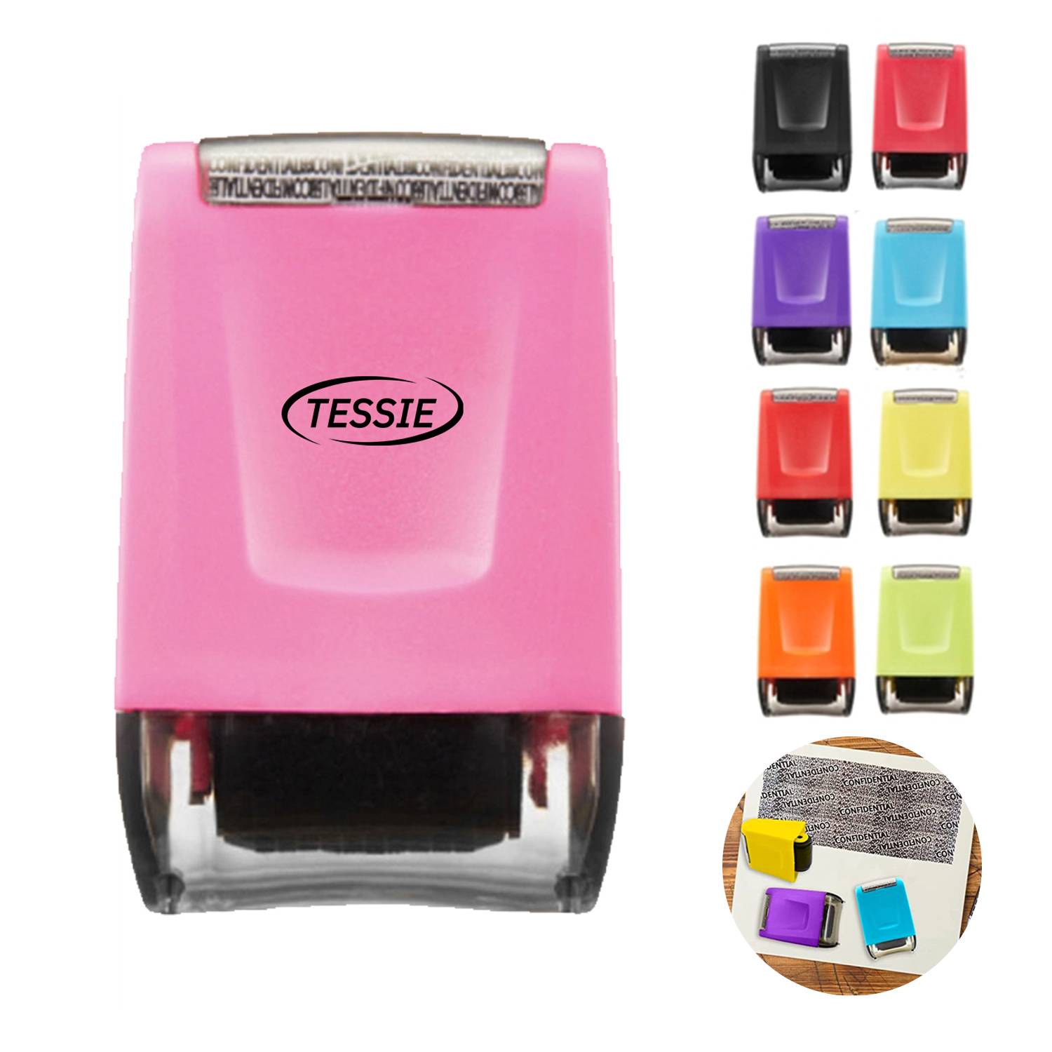 Identity Theft Protection Stamp Cylinder