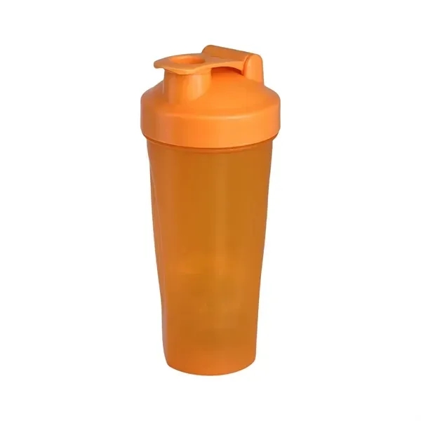 Red 20 oz Protein Shaker Bottle with Leakproof Mixing Cup 13