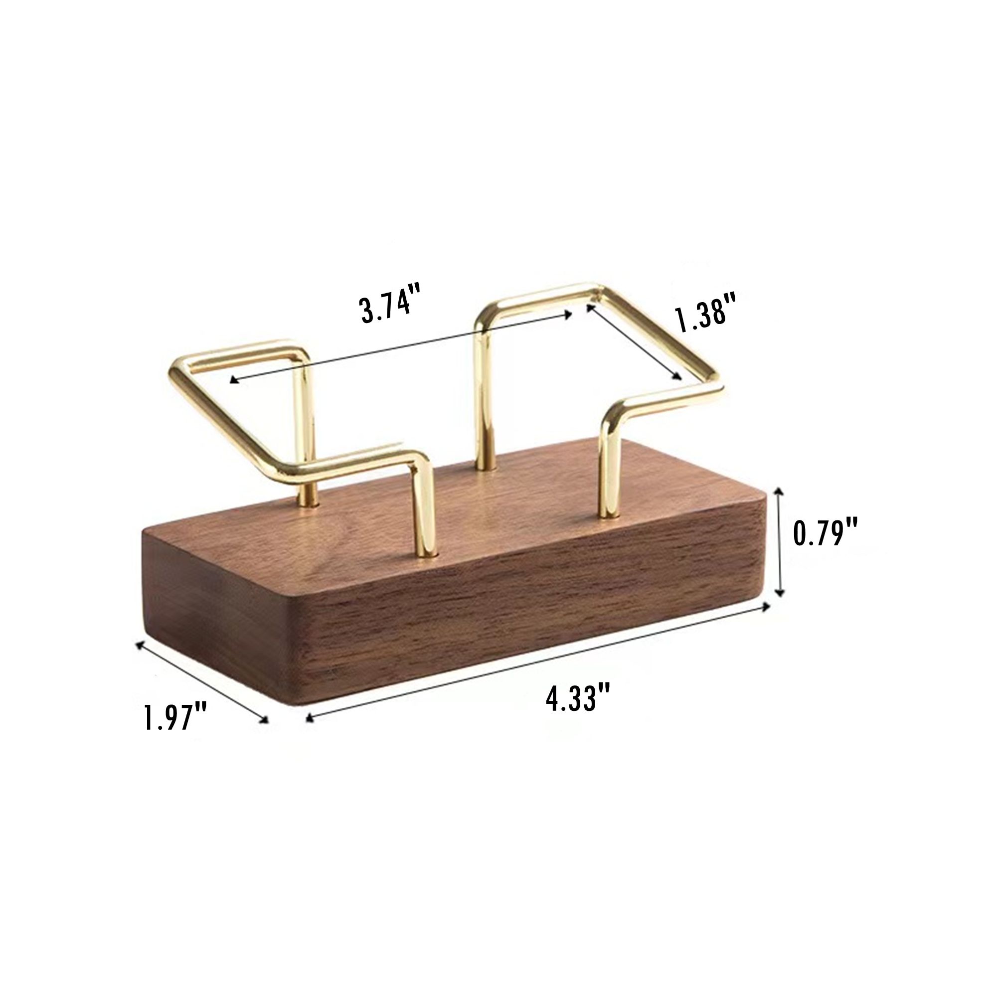 Wood Business Card Holder For Desk 4
