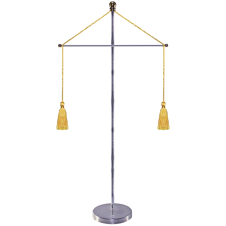11-19.7" Metal Telescopic Flagpole with One Single Reverse Banner with Hanging Cord 4