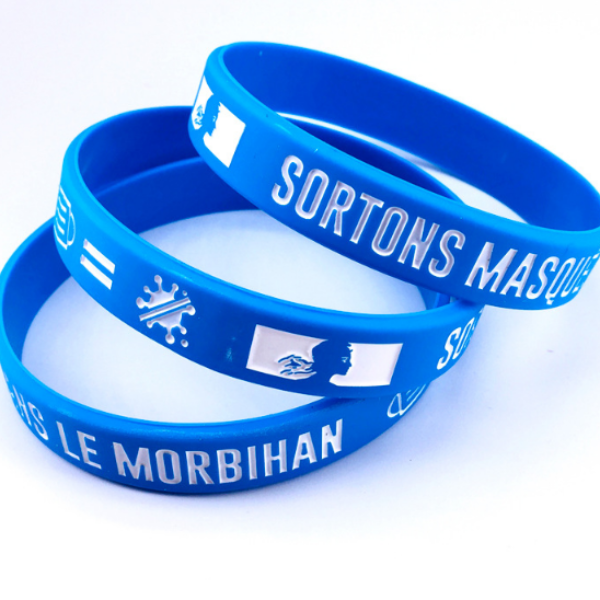 Debossed Silicone Bracelets 2