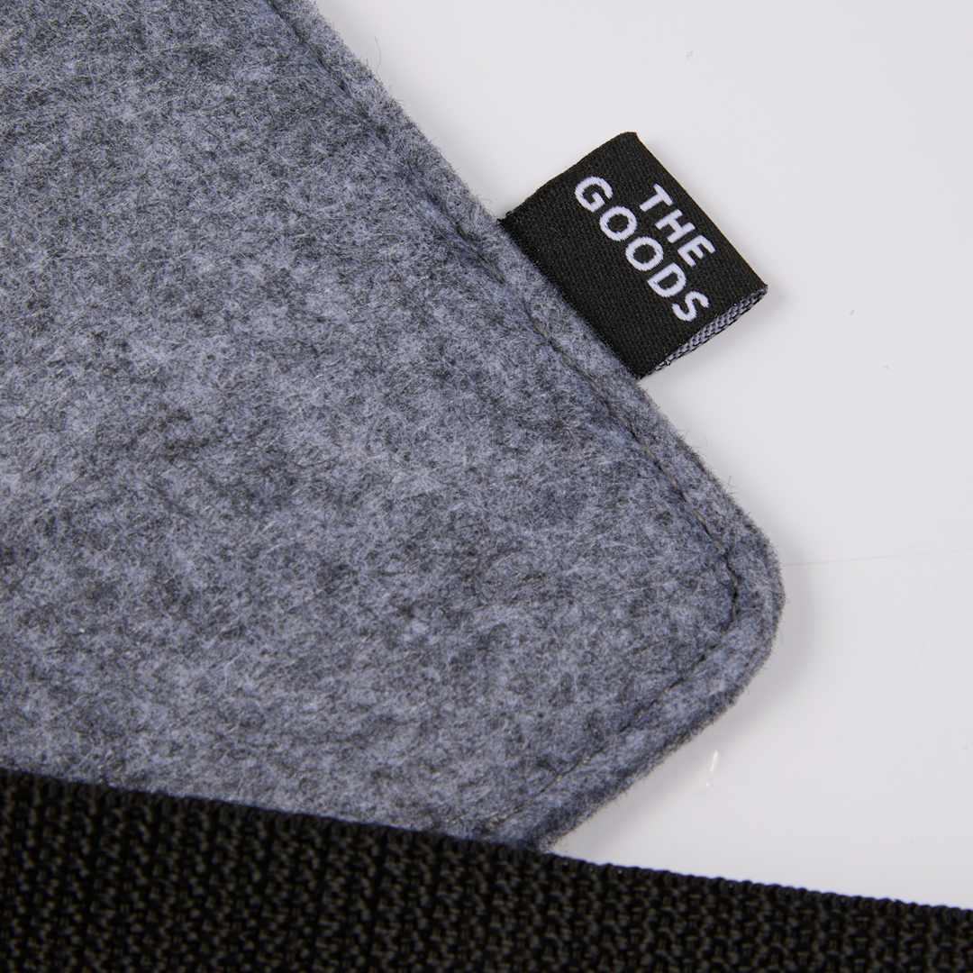 THE GOODS™ Recycled Felt Lanyard Wallet 13