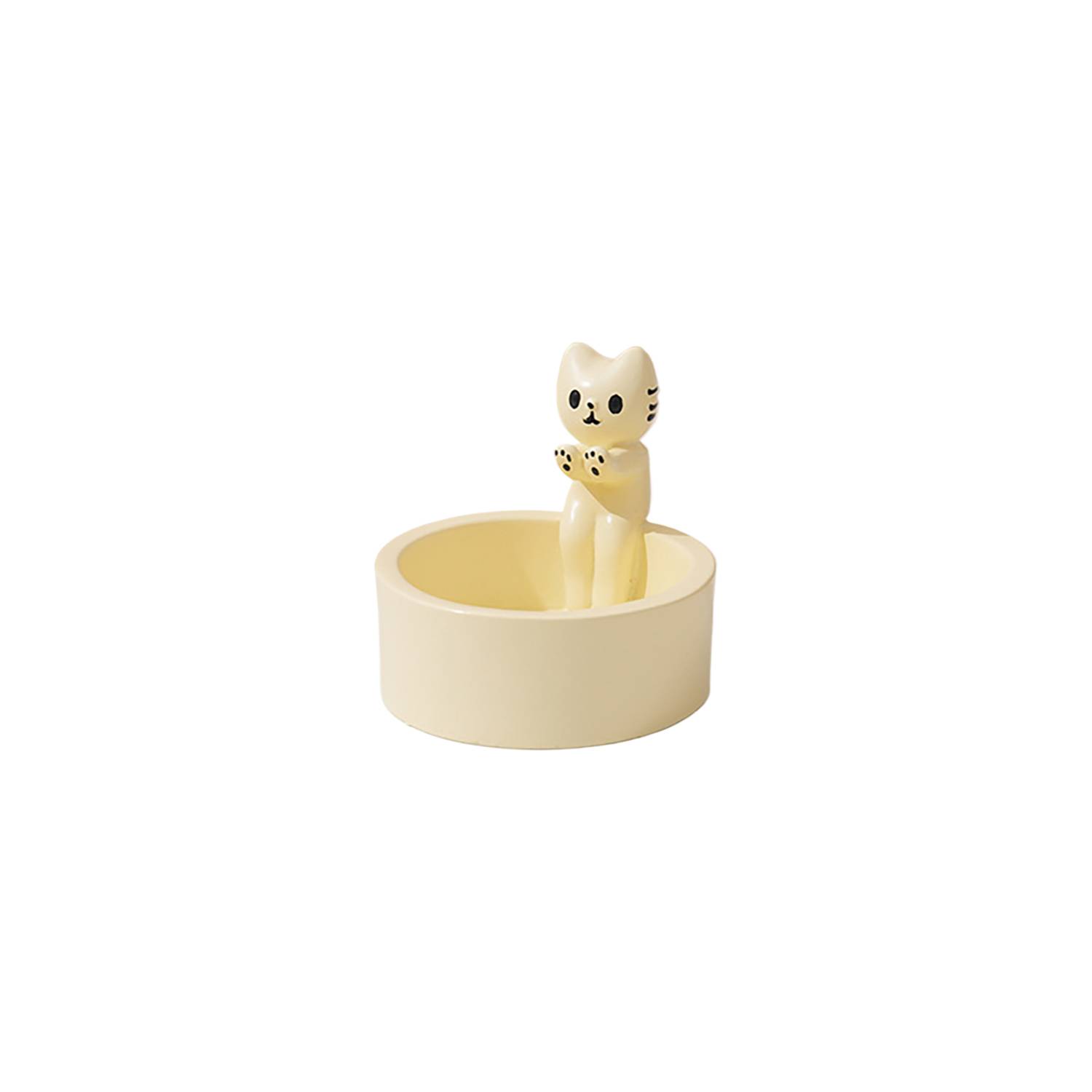 Adorable Cartoon Cat Warming Paws Mini Candle Holder 5