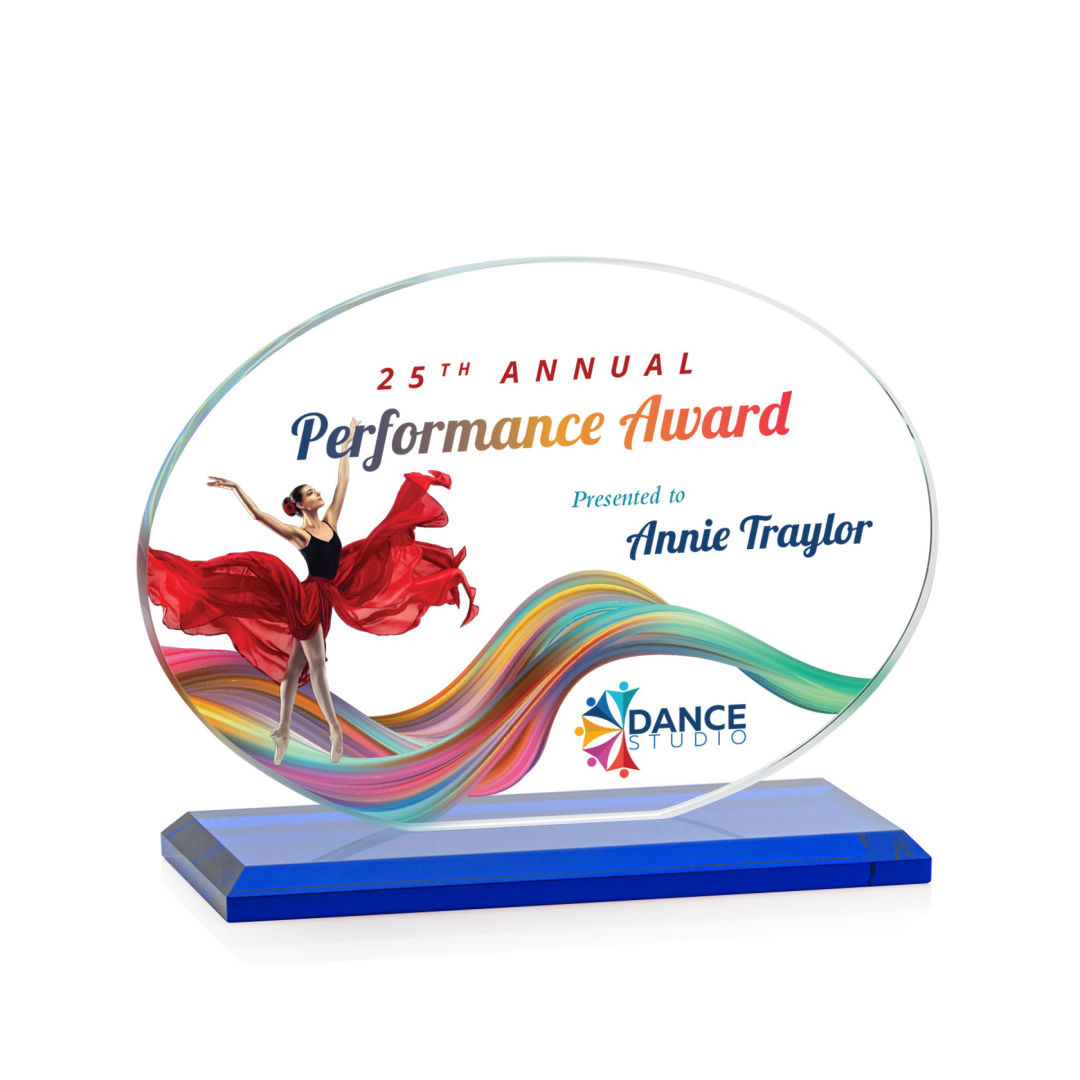 Austin (Horiz) VividPrint™ Award - Blue 10