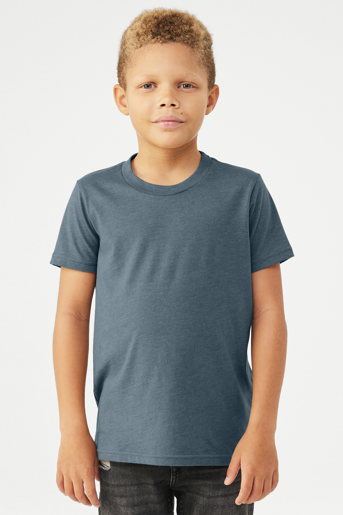 BELLA+CANVAS Youth Heather CVC Tee BC3001YCVC 19