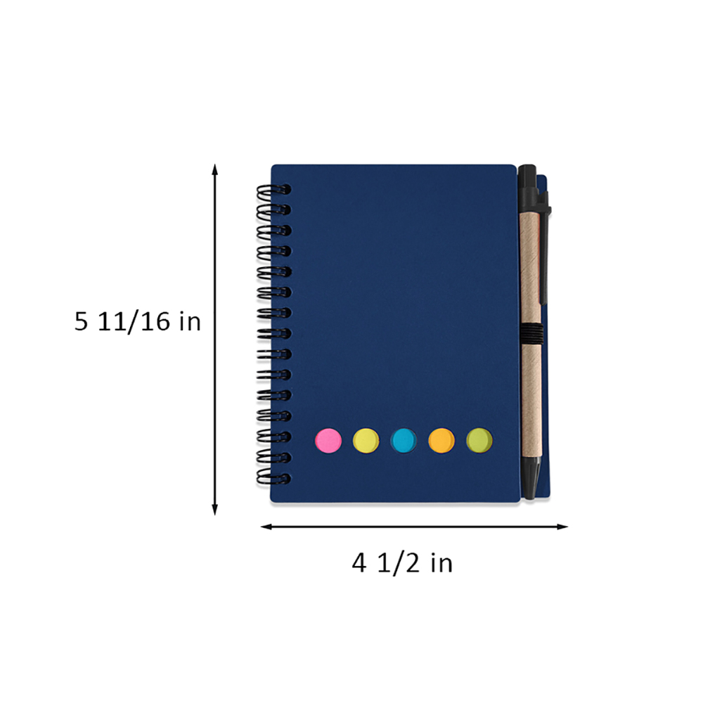 Spiral Notebook With Sticky Notes 3