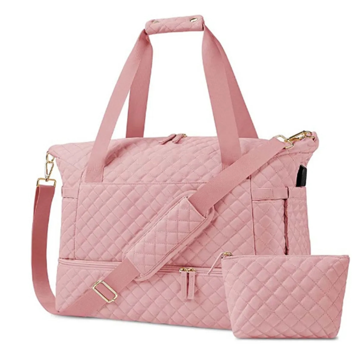 Large Duffle Gym Bag with Yoga Mat Buckle for Women 6