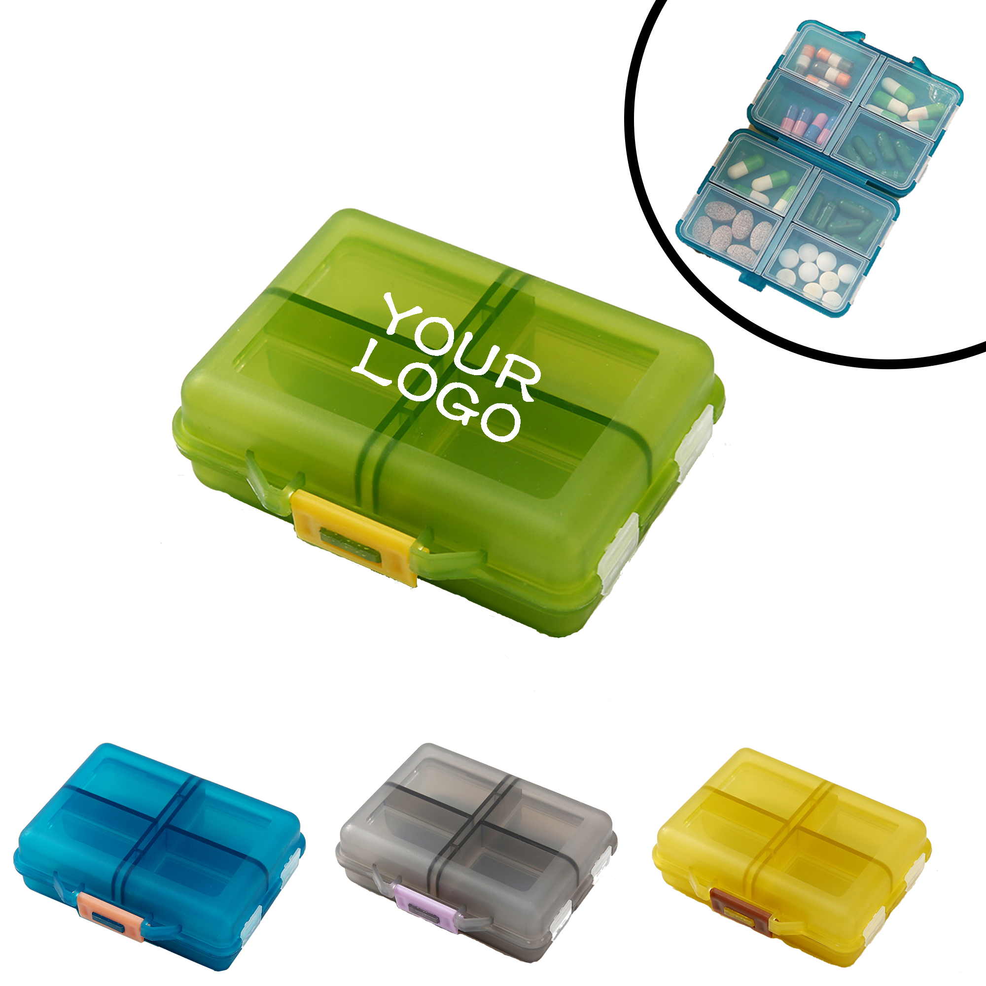 MOQ 20 PCS Portable Pill Case 2
