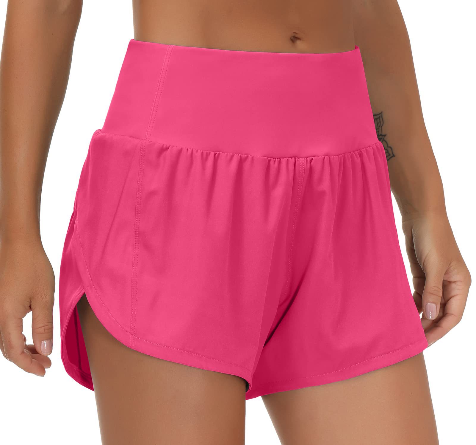 High Waisted Running Shorts 7
