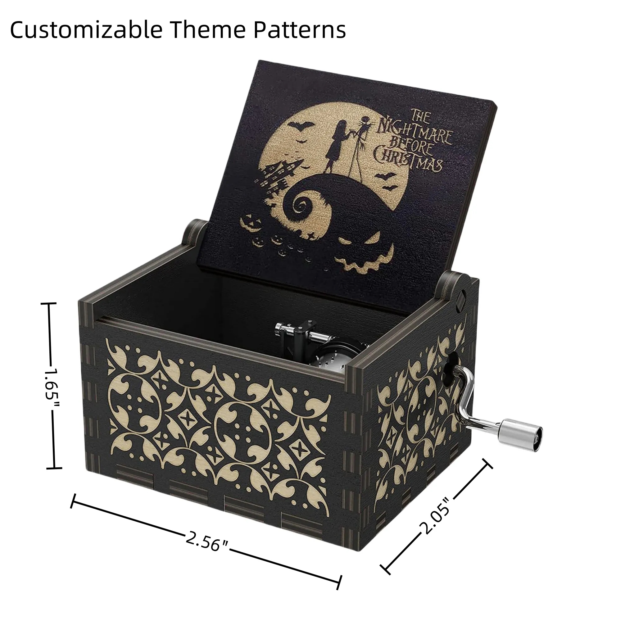 Wooden Hand - Crank Music Box Custom Logos Memorial Events 4
