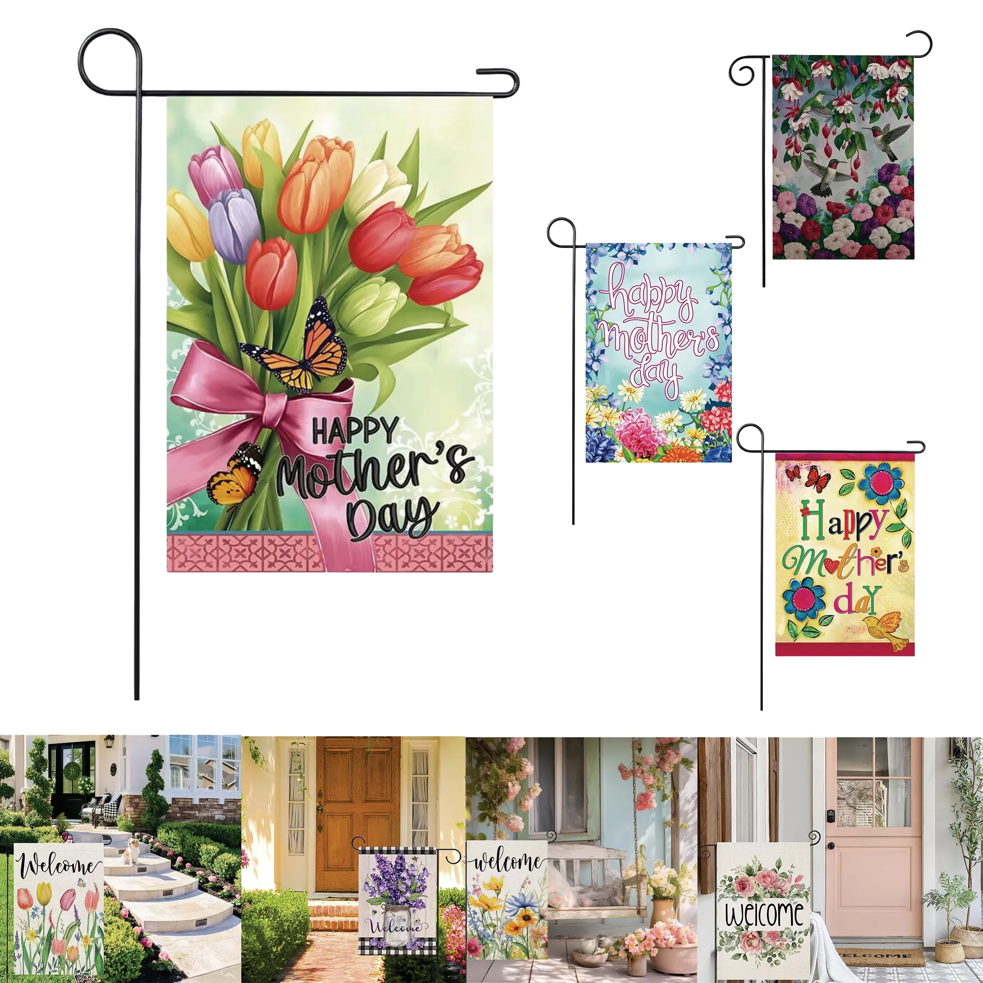 Customized 12"x18" Double-Sided Garden Banner (MOQ 50) 5