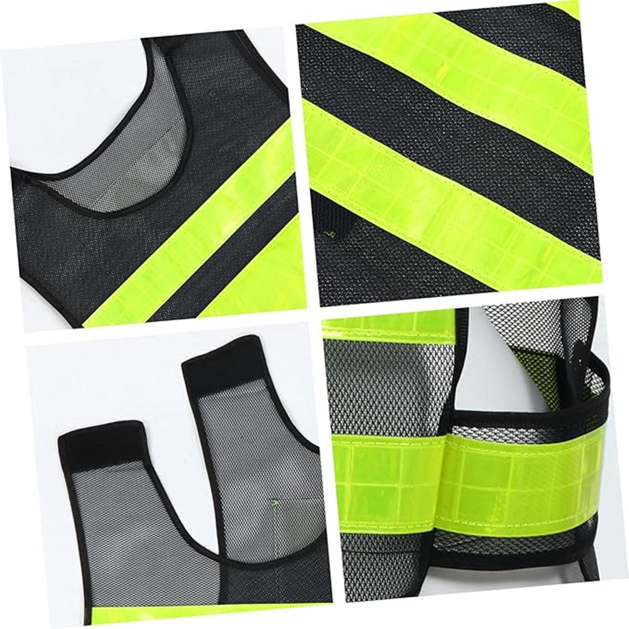Black Yellow Reflective Vest 3