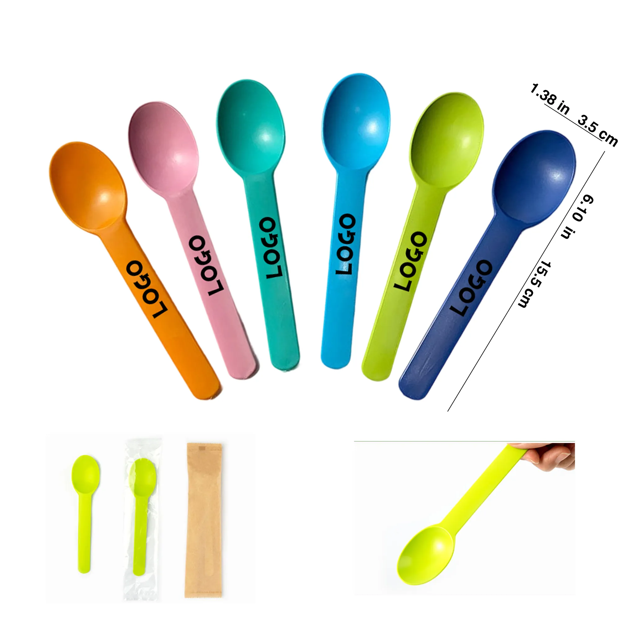 Disposable Cornstarch Dessert Spoon 5