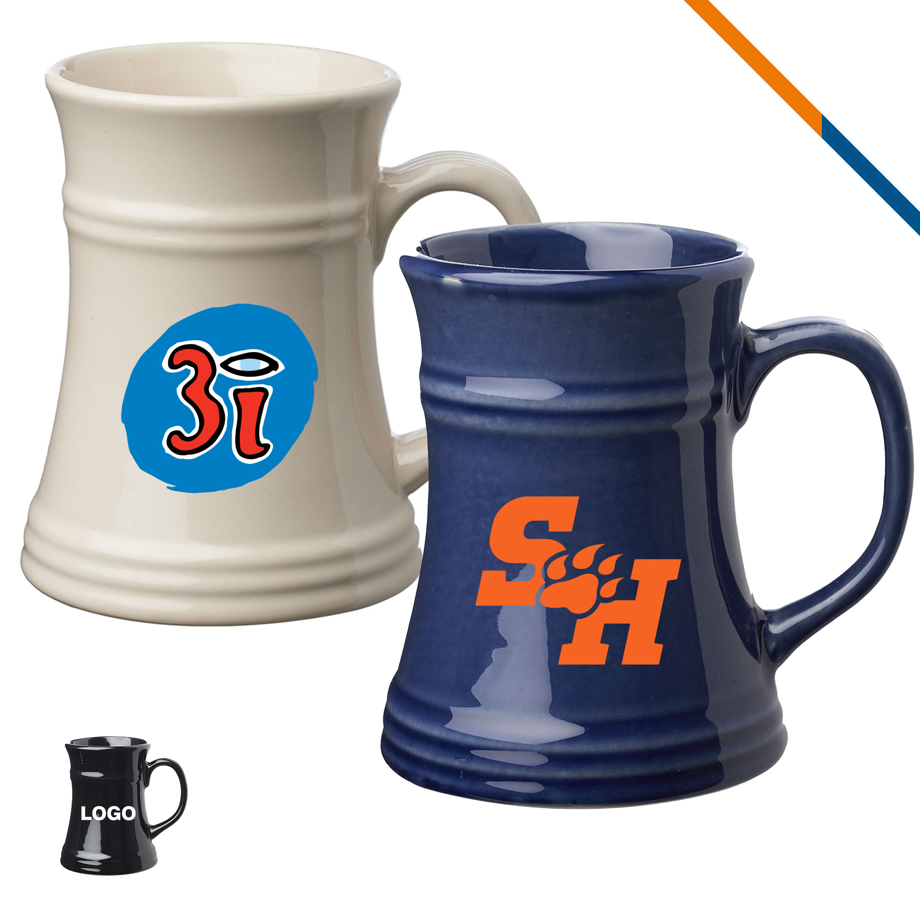 Tricon Ceramic Beer Mug - 17 OZ. 1