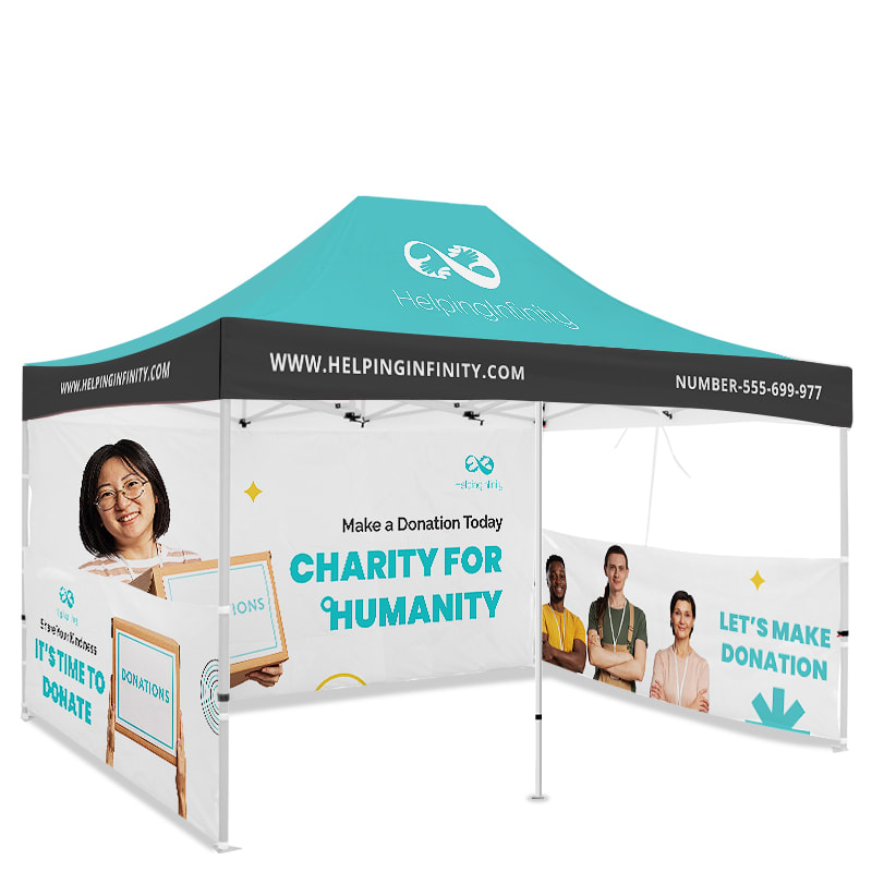 10ft X 20ft Full Color Pop Up Canopy Tents 30