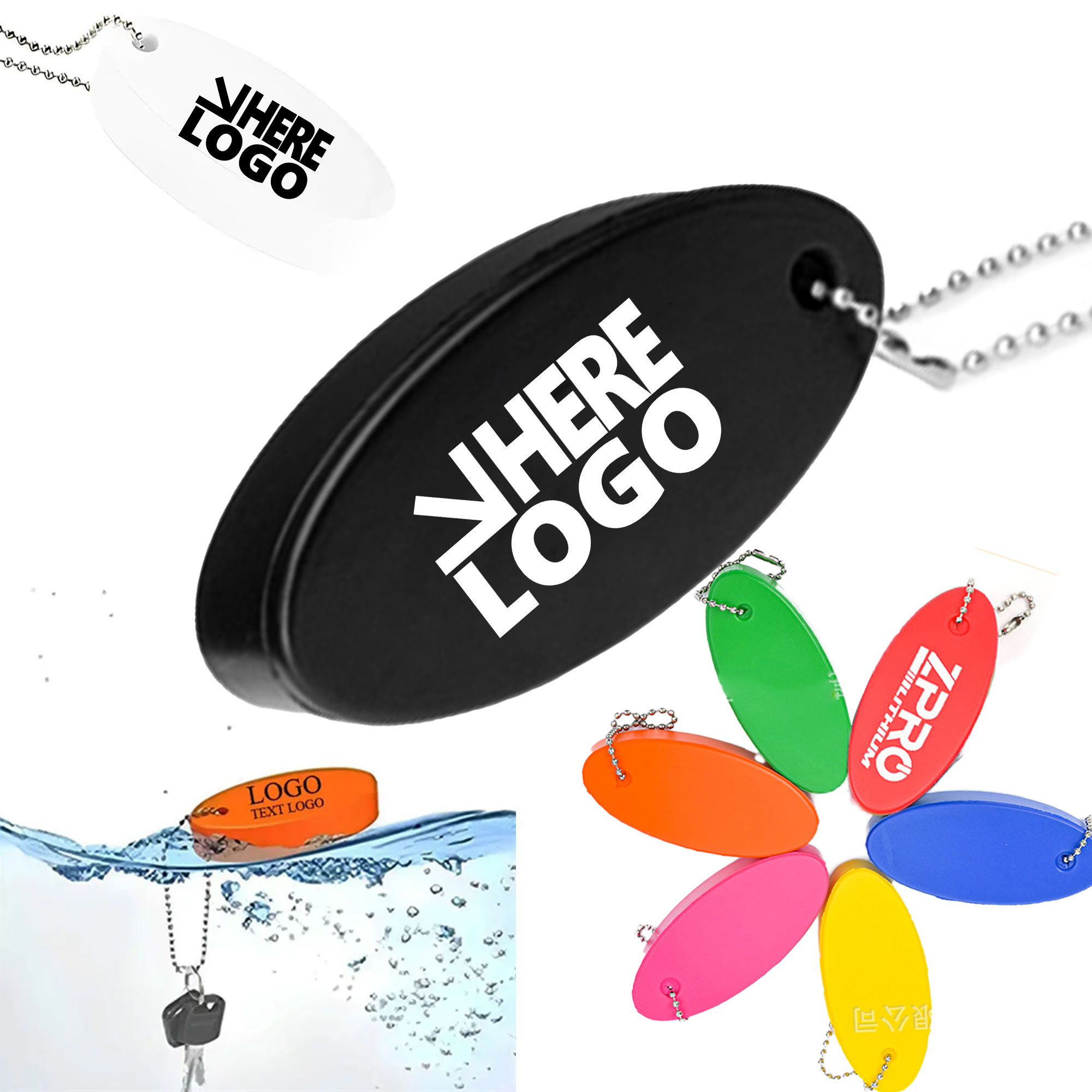 MOQ 20 Boater Stress Relieving Keychain Waterproof 2