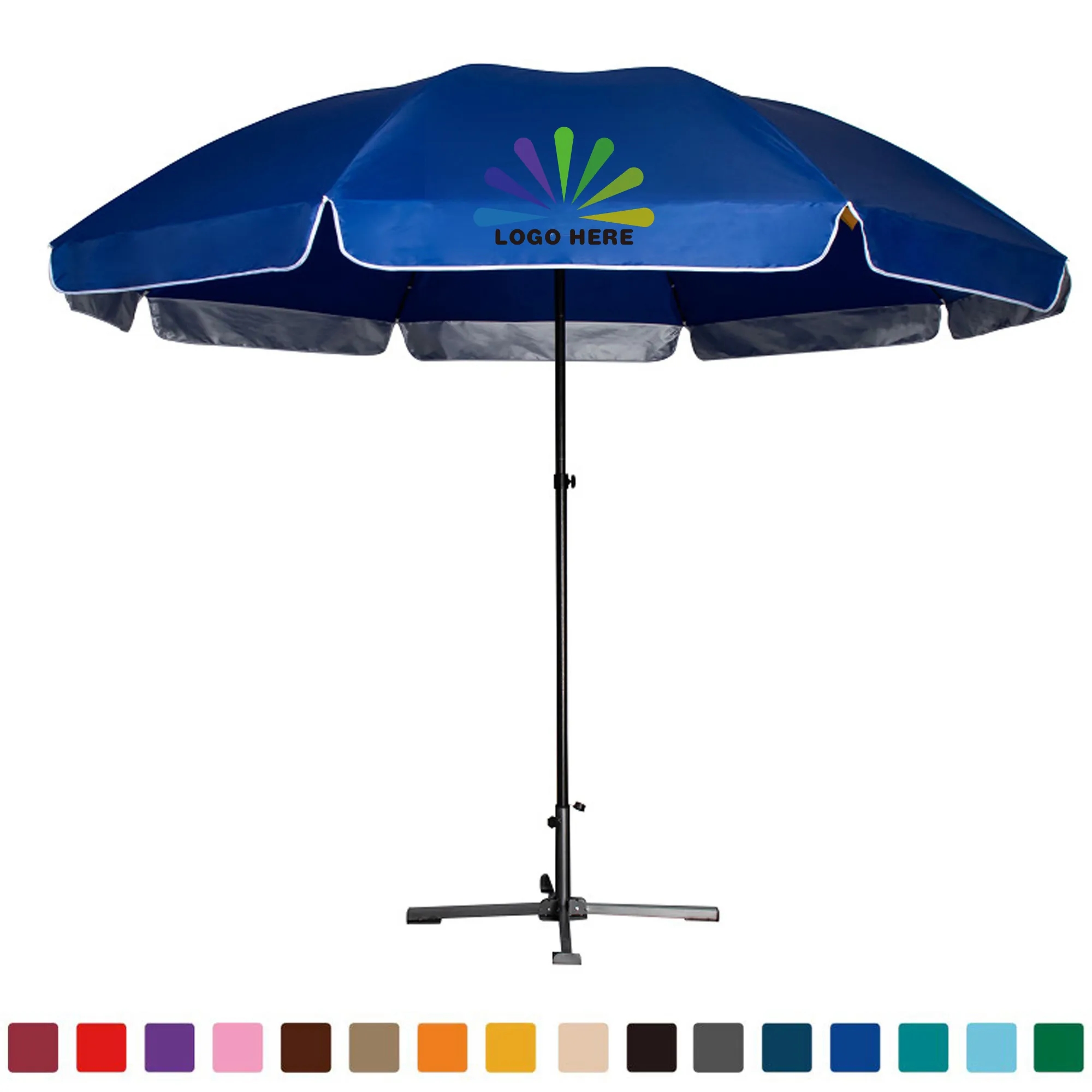 Foldable Frame Advertising Summer Beach Umbrella MOQ1 2