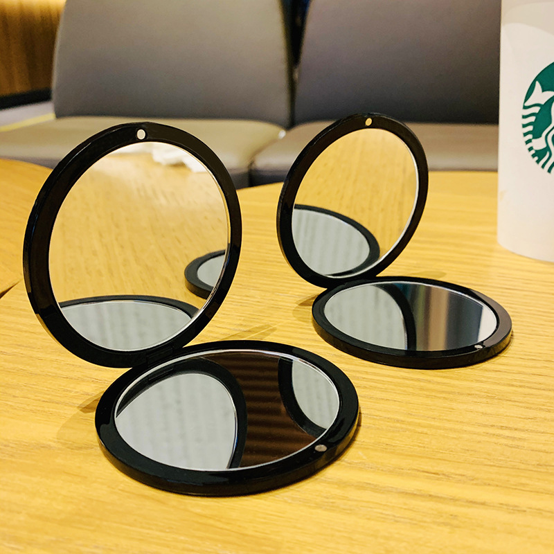 Folded Compact Travel Makeup Magnifying Mirror 4