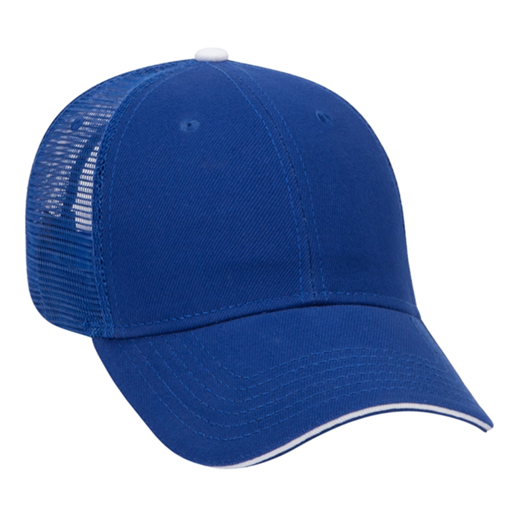 Denim Sandwich Visor 6 Panel Mesh Back Hat 3
