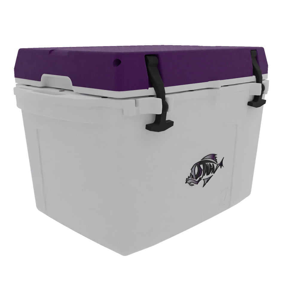 Taiga 27 Quart Cooler: Custom molded Logo, Custom PMS Color 31