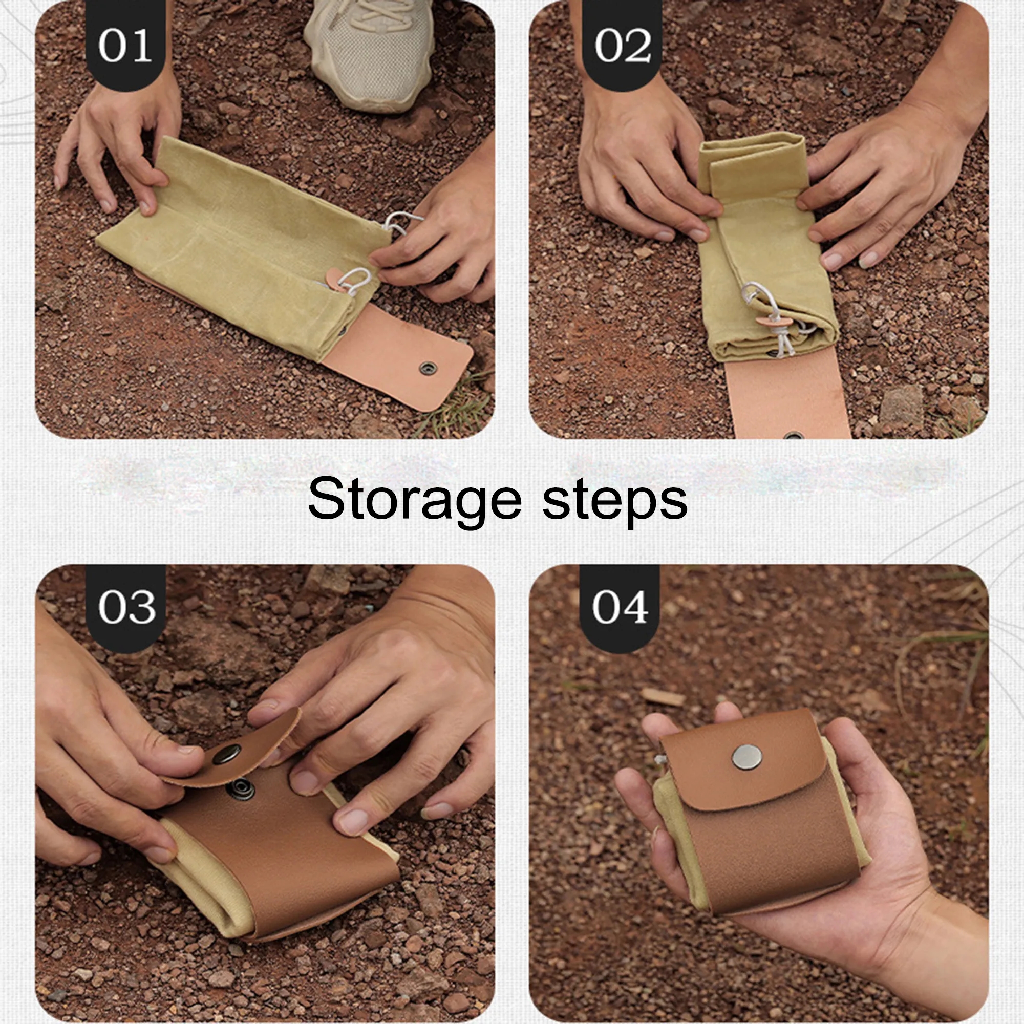 Foldable Canvas Foraging Waist Bag 5