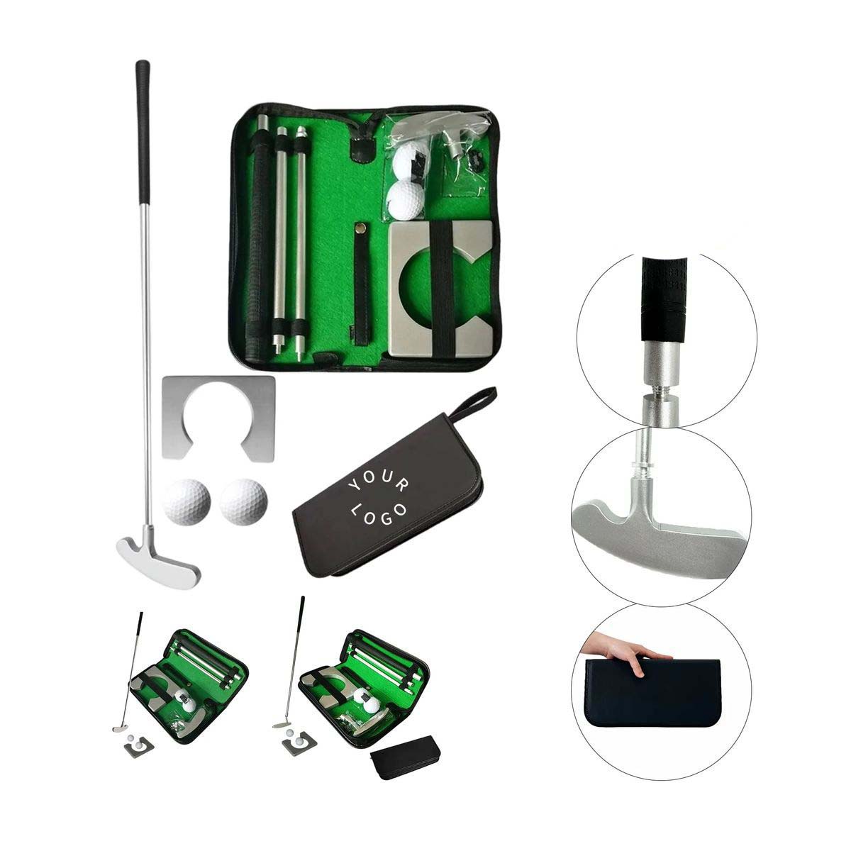 Three Section Golf Putter Set with Aluminum Alloy 1