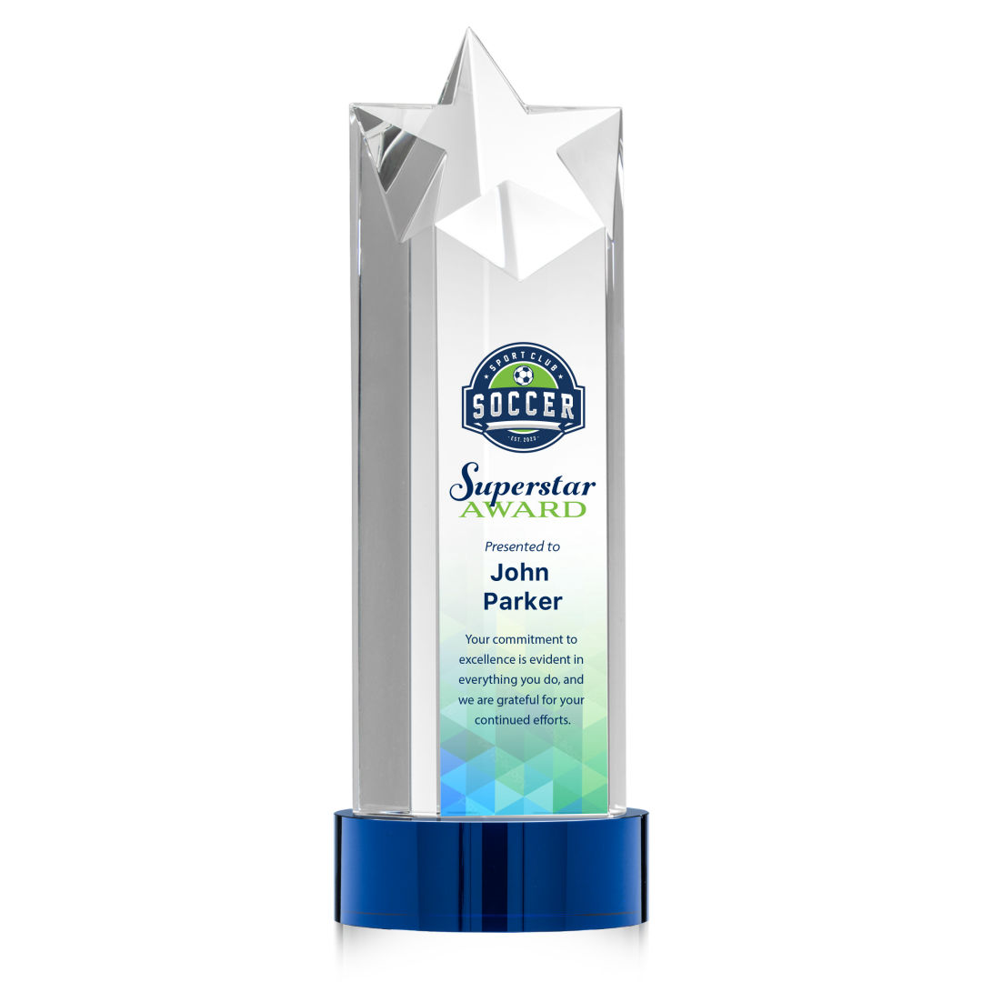 Berkeley VividPrint™ Award on Stanrich Base - Blue 2