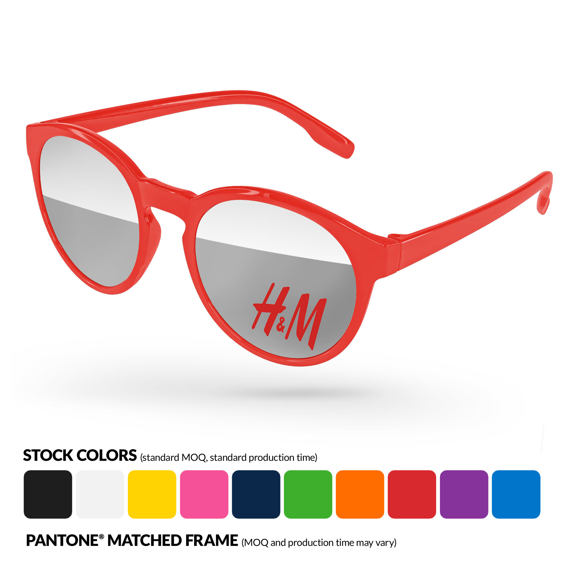 Vicky Mirror Sunglasses w/ 1 Color Lens Imprint 7