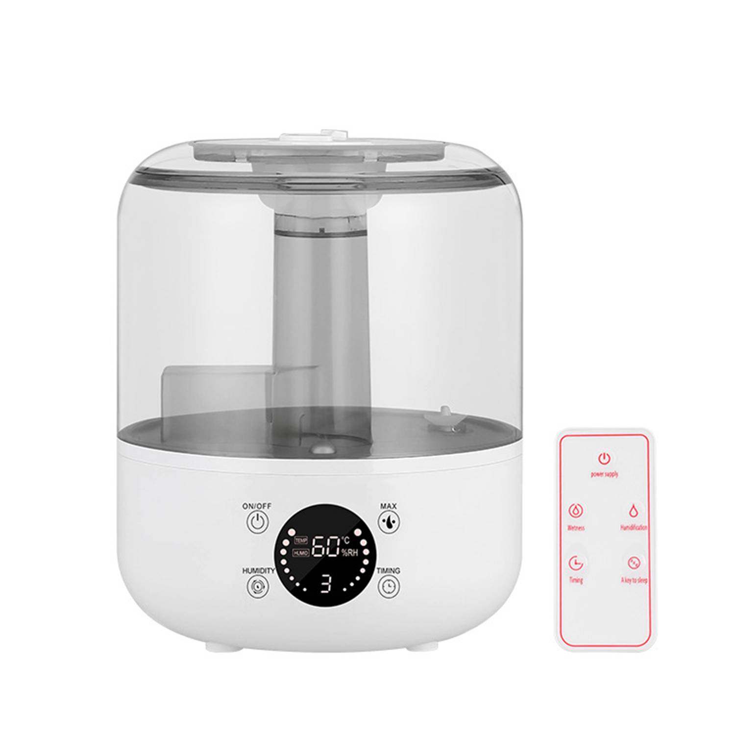 Plastic Humidifier Intelligent Remote Control Large Capacity 4