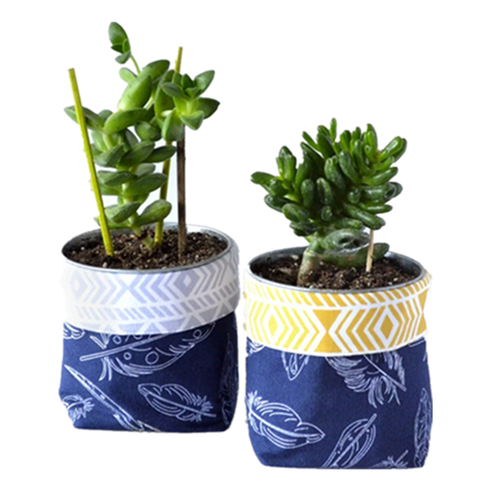 Canvas Plant Grow Pot Bags, custom tote bag with logo imprint 2