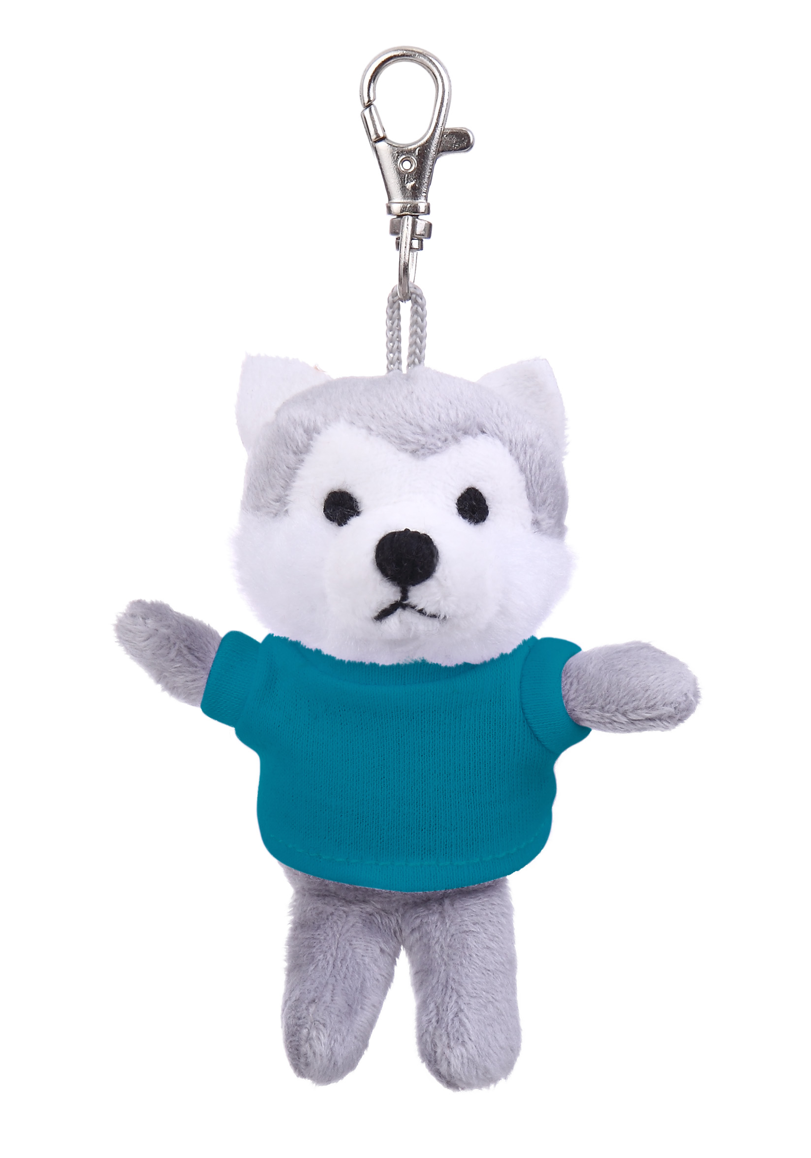 Soft Plush Wolf Keychain with Tee 12