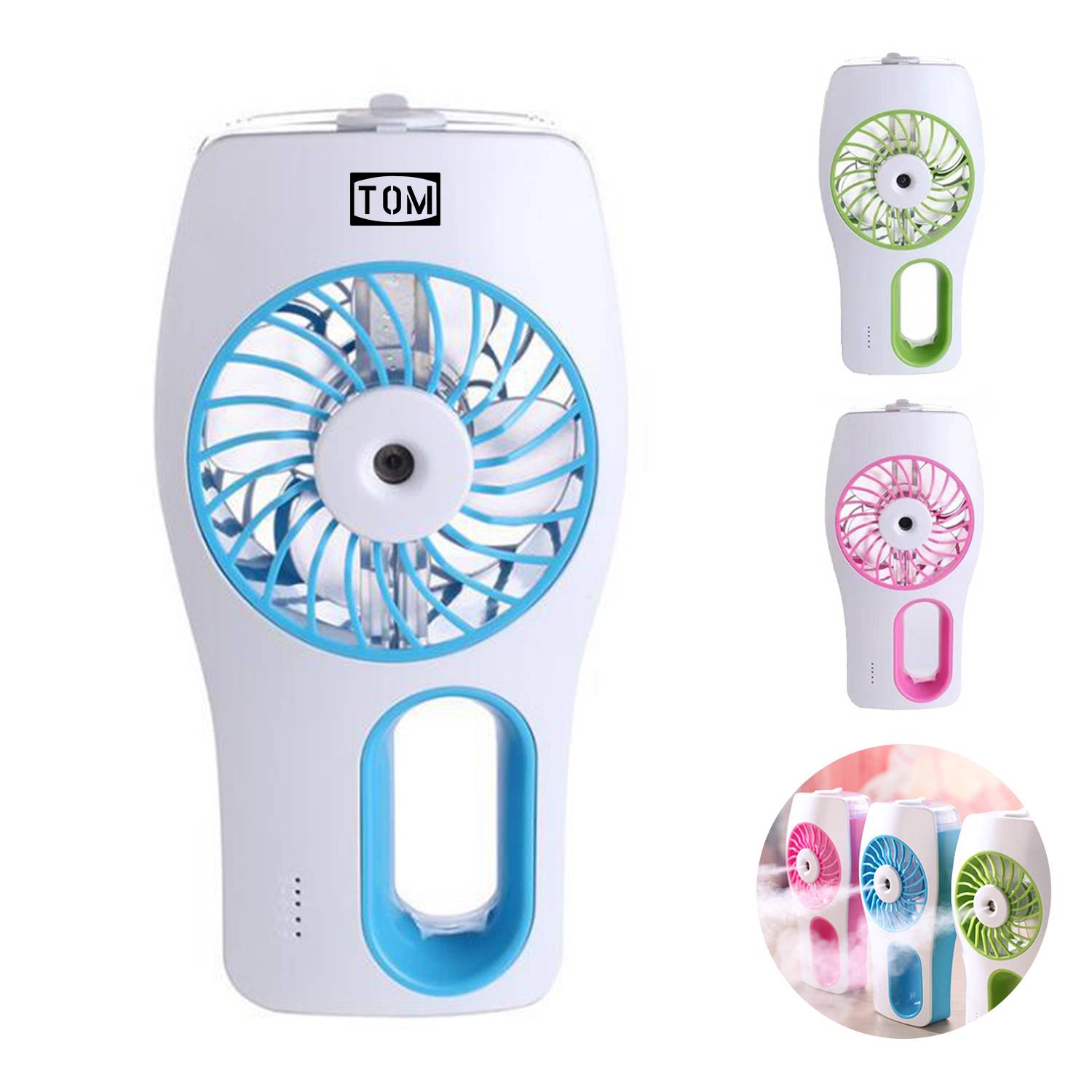 Portable Echargeable Spray Humidification Mini Electric Fan 3