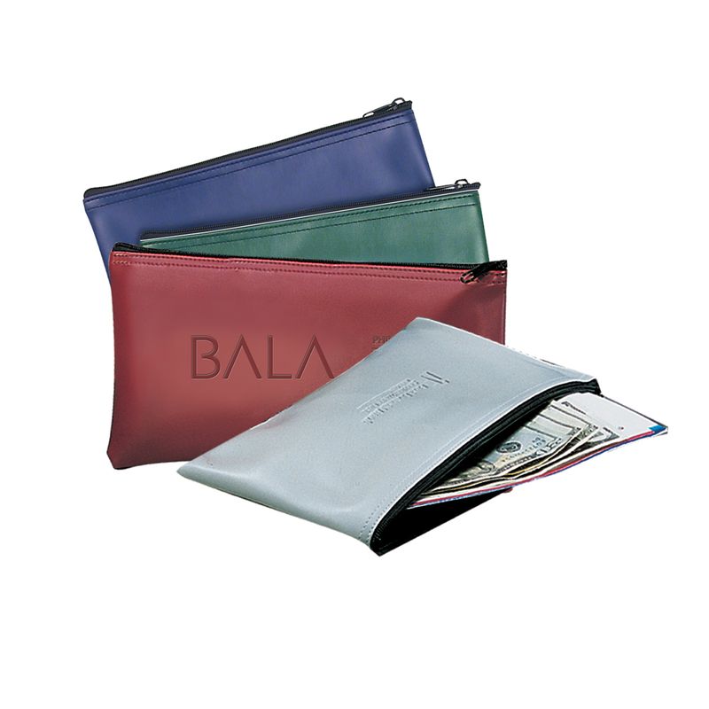 Burgundy Bank Deposit Pouch