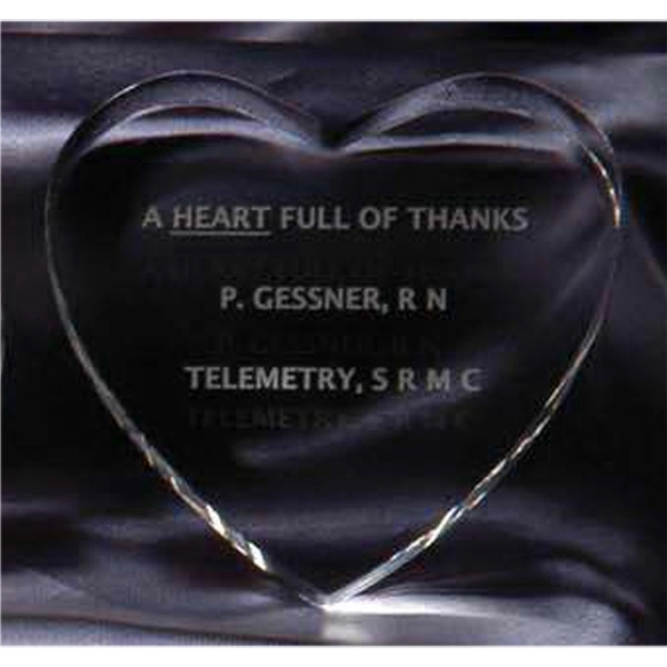 Crystal Heart Paperweight 1