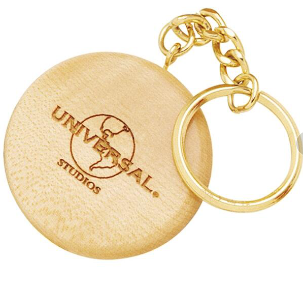Wooden CIrcle Key Chain - 1.5" 2