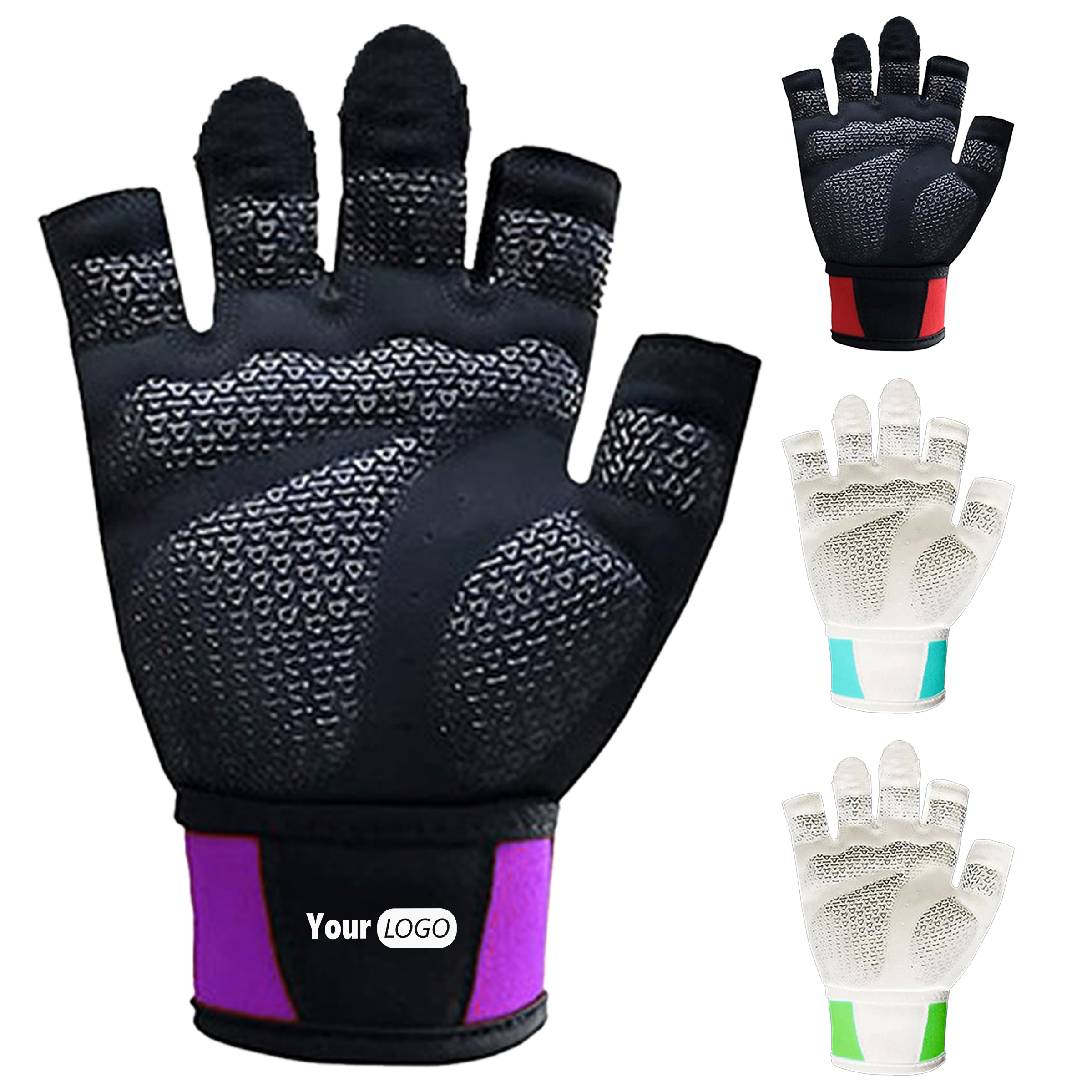 Polyester Durable Half Finger Exercise Gloves ?C Perfect For Workouts 2