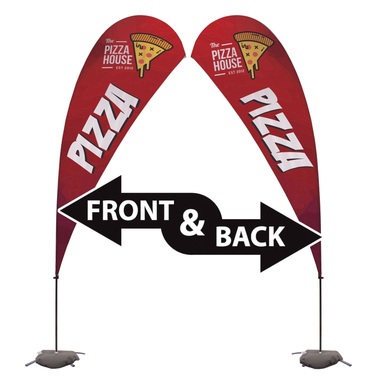 13' Value Teardrop Sail Sign Kit (Single-Sided with Cross Base) 10