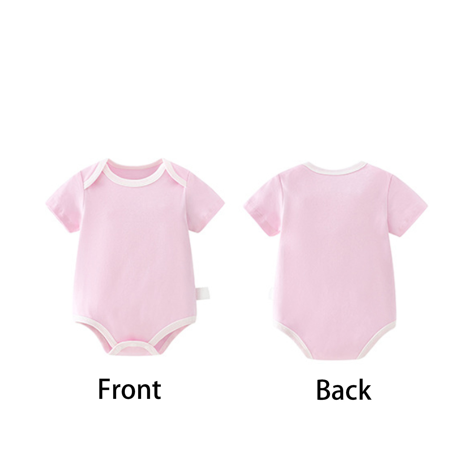 Unisex Short Sleeve Baby Bodysuit 4