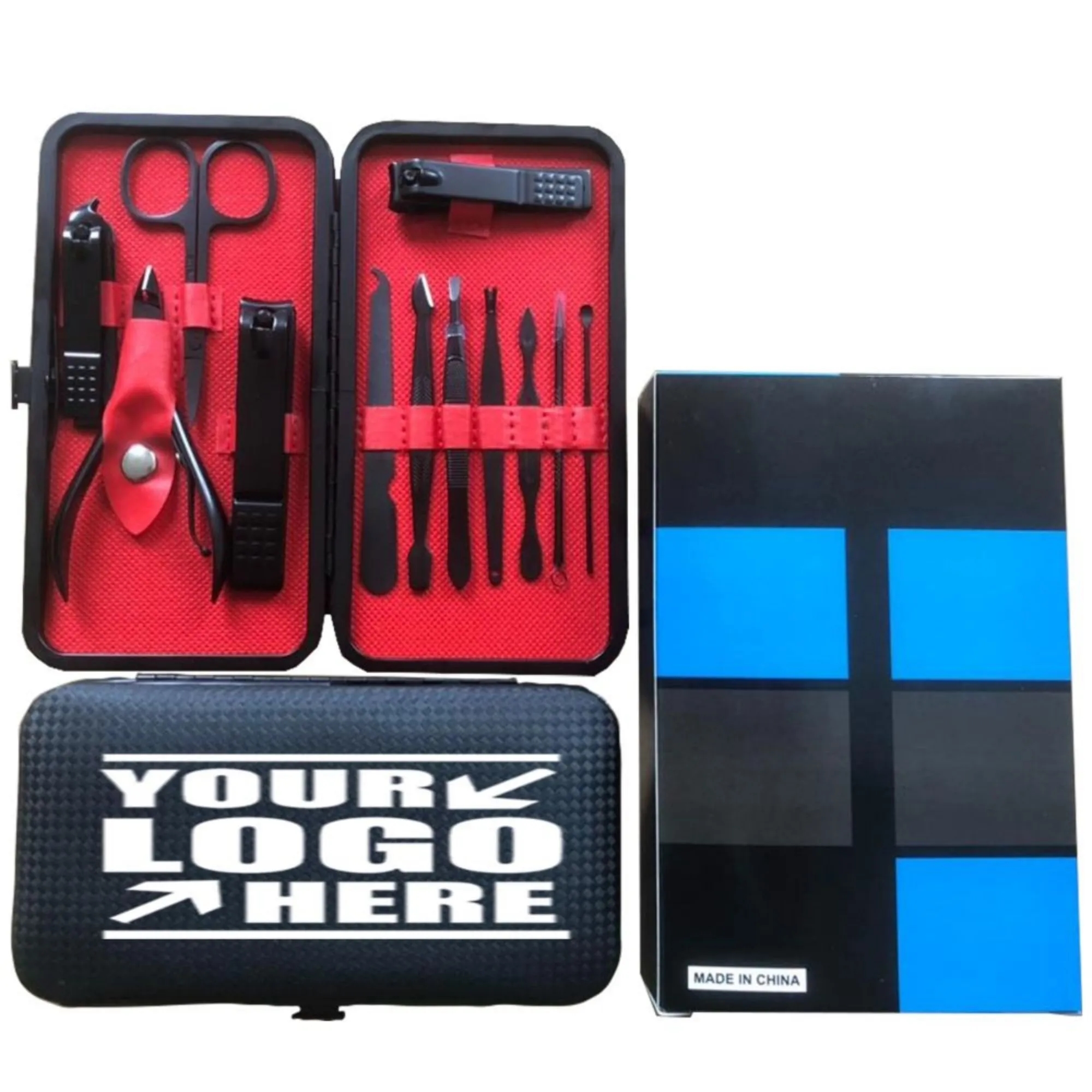 12 Pcs Portable Stainless Steel Manicure Set 2