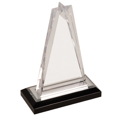 6 1/4 inch Clear Star Acrylic Award. 2
