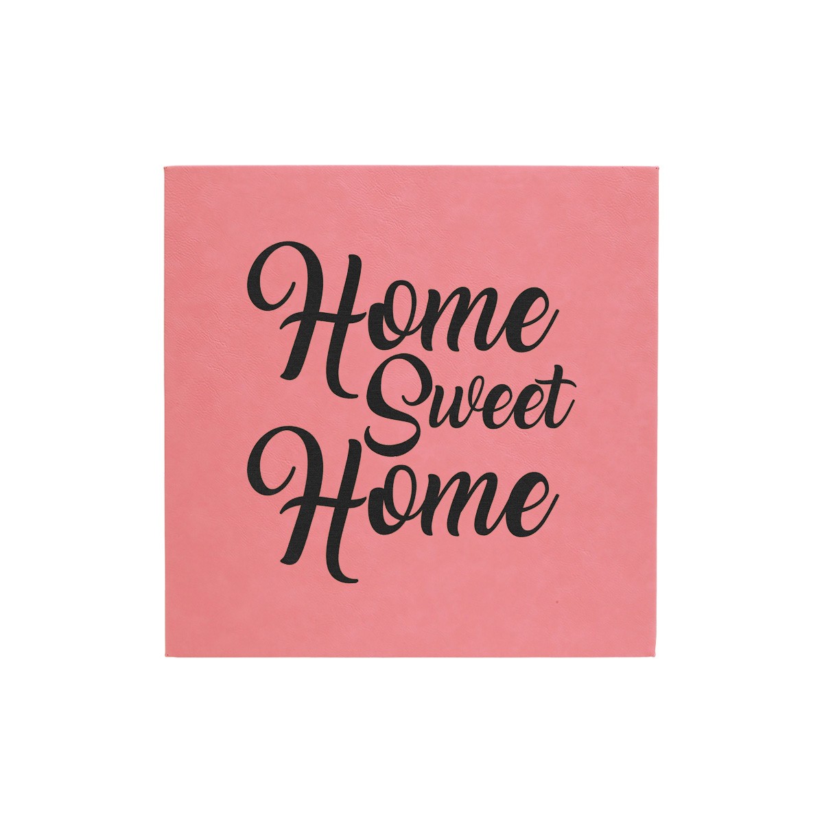 14" x 14" Pink Leatherette Wall Decor