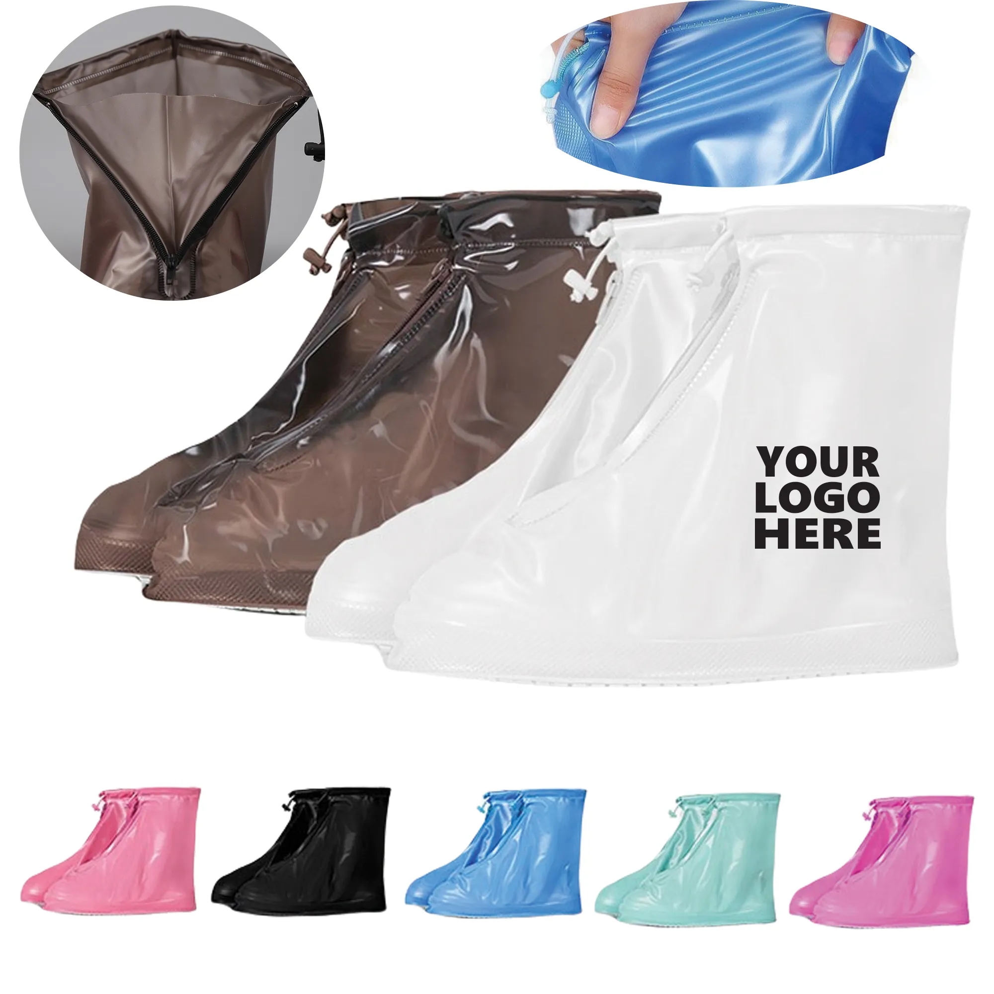 PVC Waterproof Rain Boot Covers (Qty 20) 2